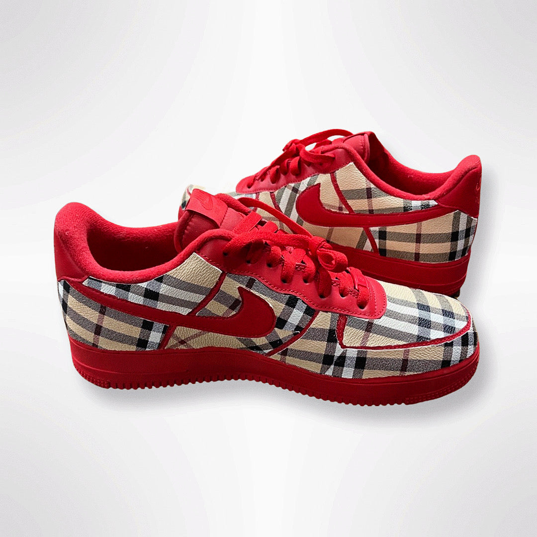 Black Red Rose Air Force 1s Custom Shoes Sneakers in 2023
